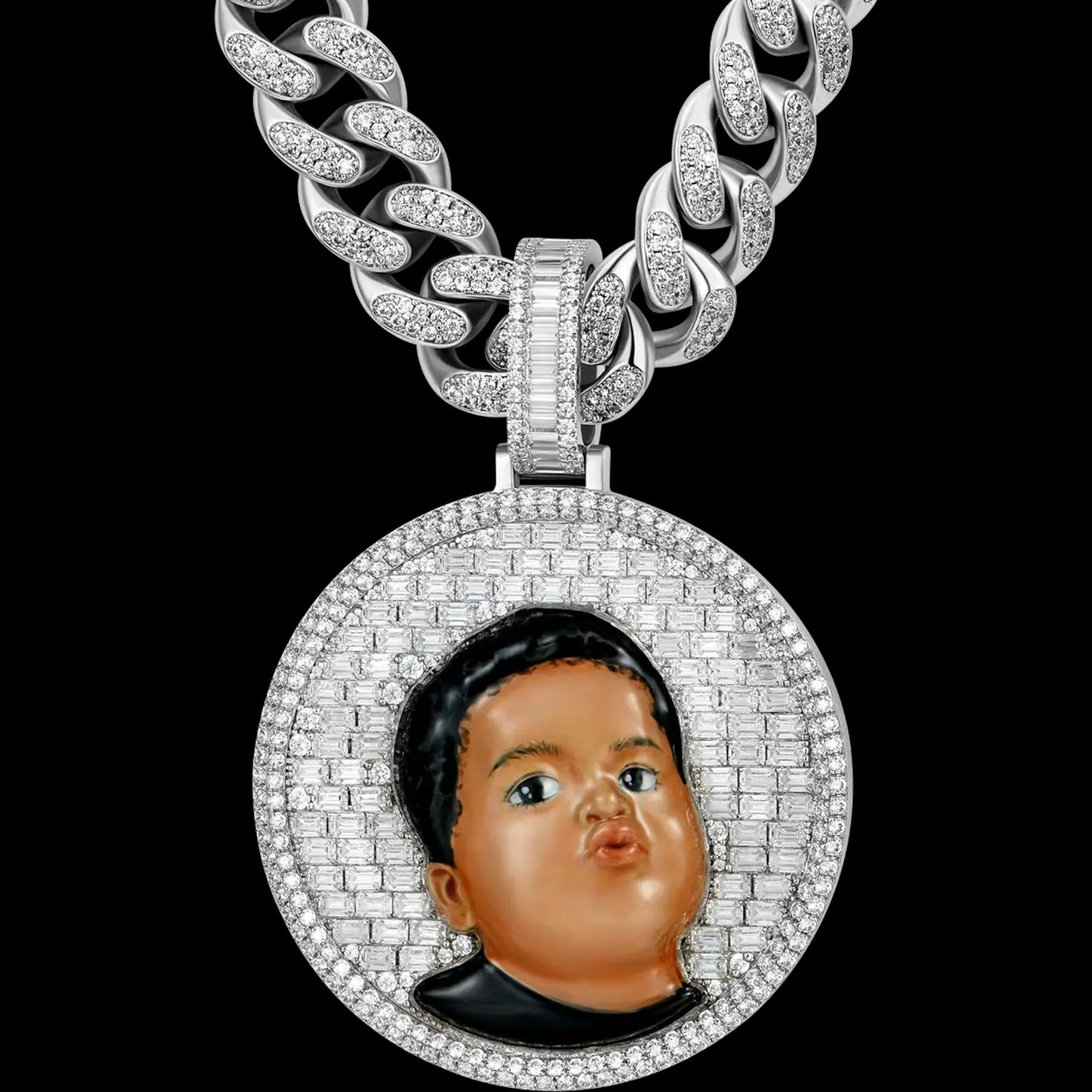 Personalized Portrait Memorial Pendant