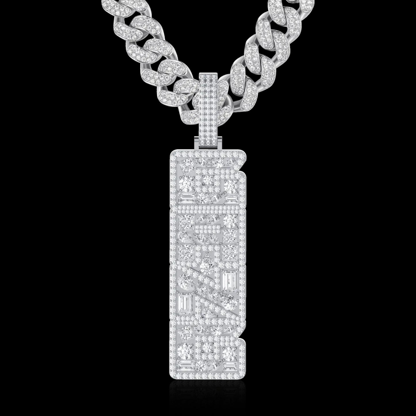 Custom Vertical Word Pendant