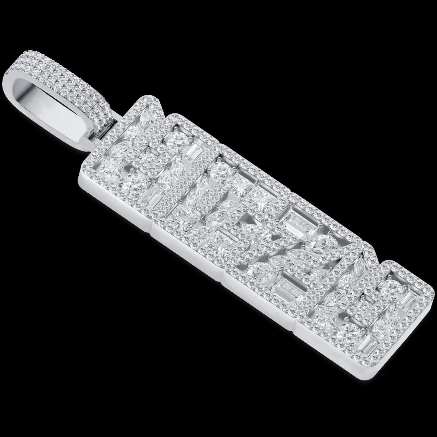 Custom Vertical Word Pendant