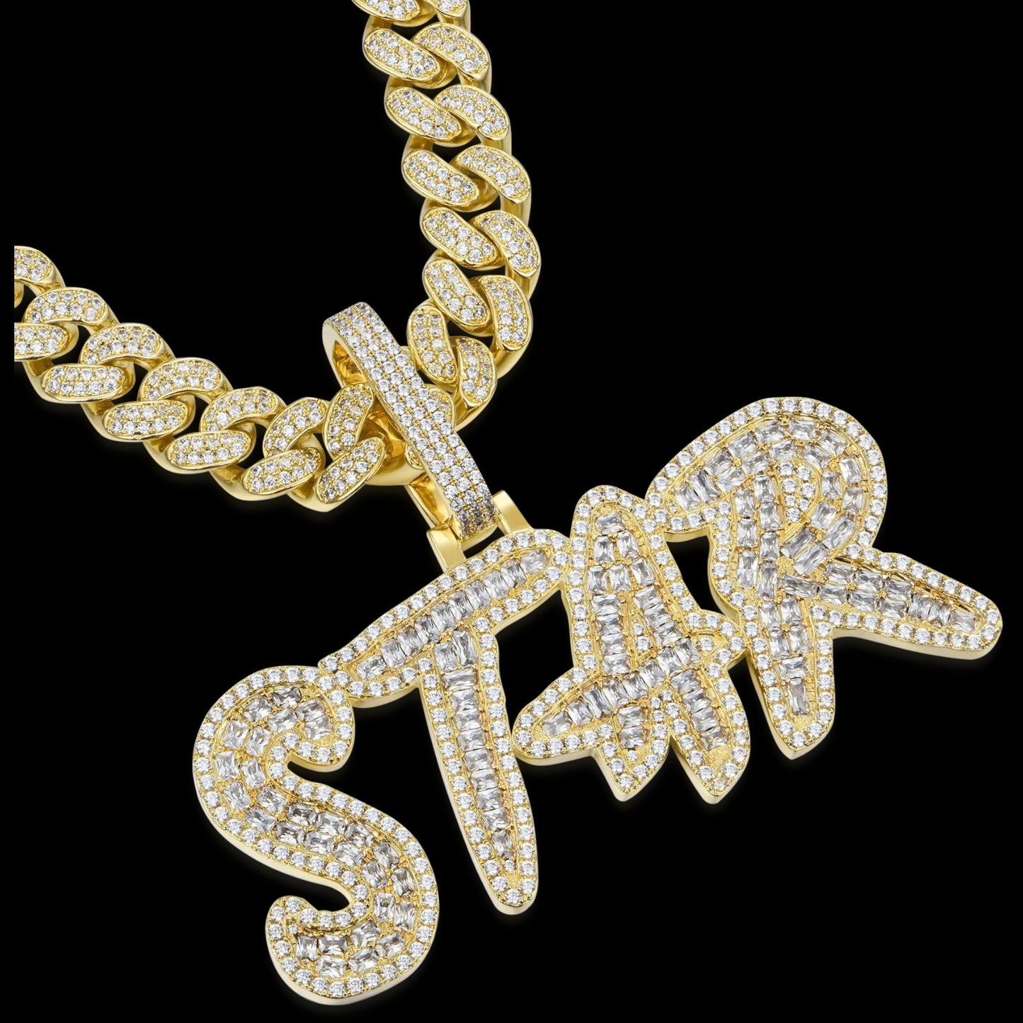 Personalized word pendant (baguette)