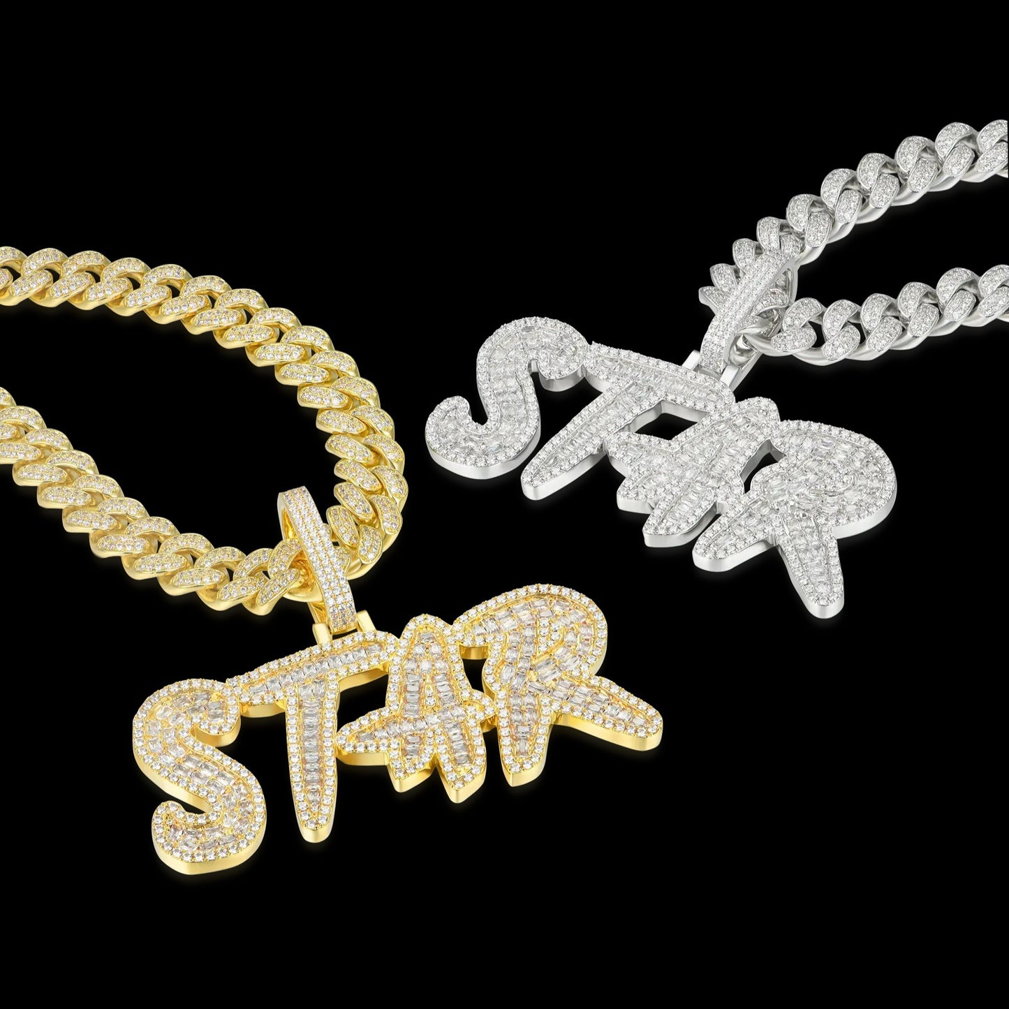 Personalized word pendant (baguette)
