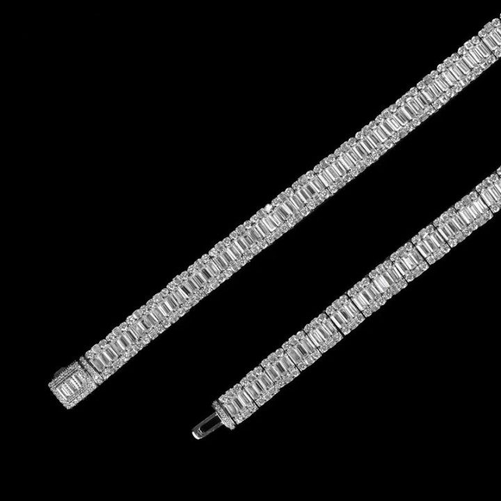 8mm baguette tennis chain