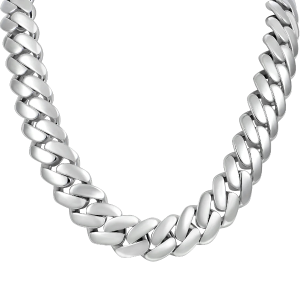 Kubanische Gliederkette, 19 mm, individueller Verschluss