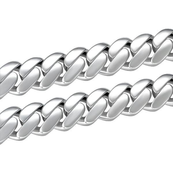 Kubanische Gliederkette, 19 mm, individueller Verschluss