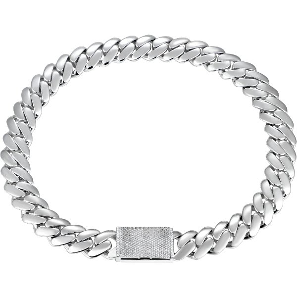 Kubanische Gliederkette, 19 mm, individueller Verschluss