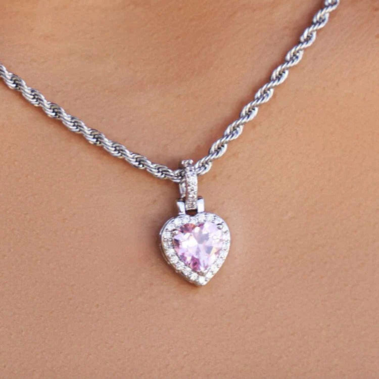 Pendentif Cœur Rose