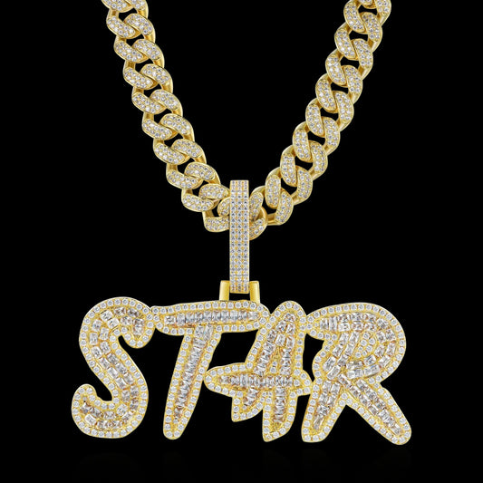 Personalized word pendant (baguette)