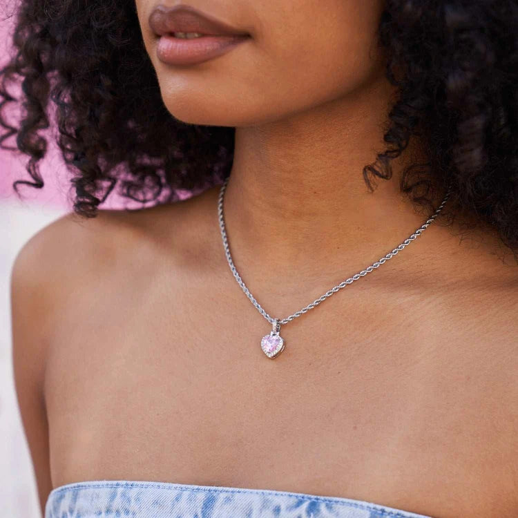 Pendentif Cœur Rose
