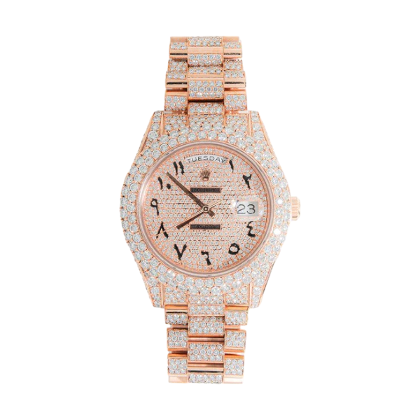 Rolex Day-Date iced out (Rose gold)