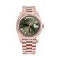 Rolex Day-Date Rose Gold Watch with Green Dial 41mm (18k Rose Gold)