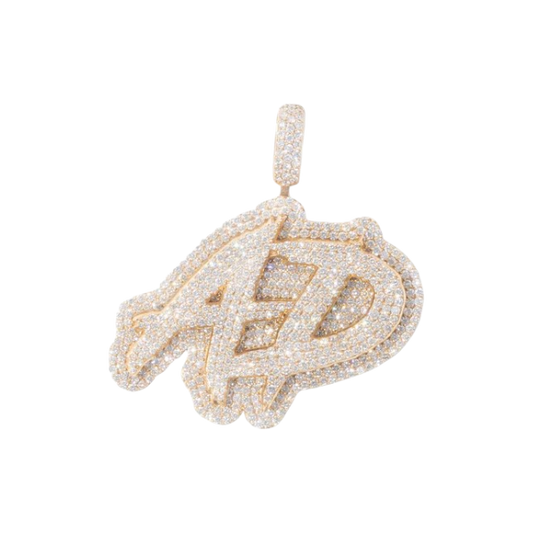 Personalized 2-letter plaque pendant