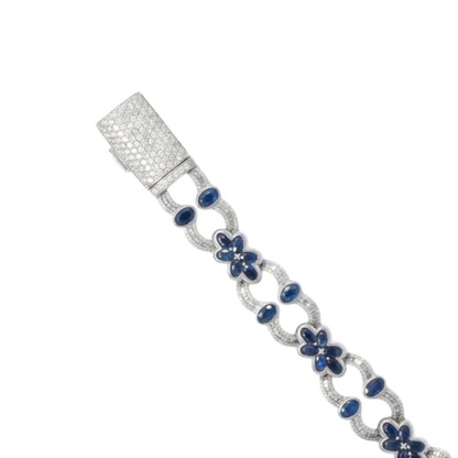 Blaues Perlenarmband 10mm