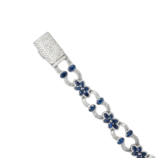 Blue pearl bracelet 10mm