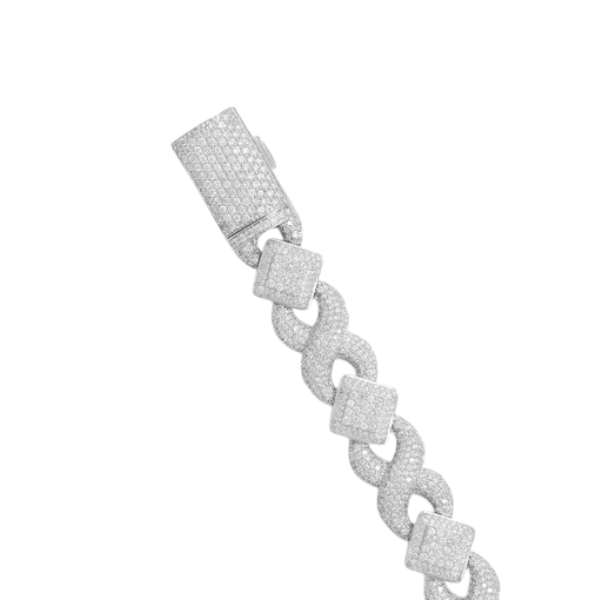 Diamond infinity bracelet 10mm