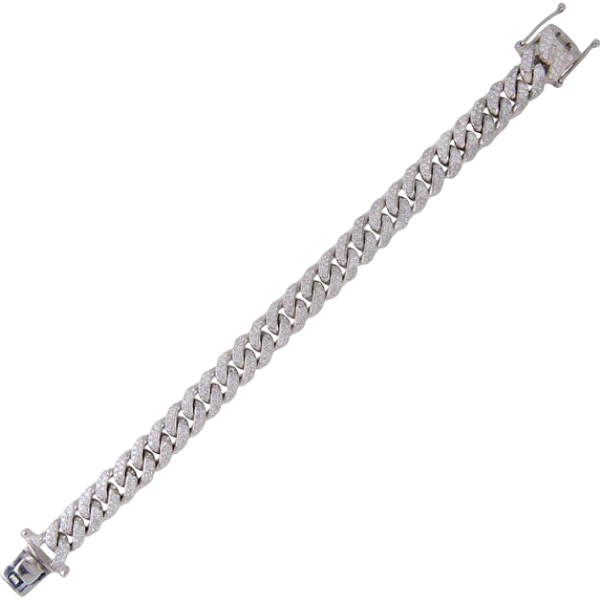 8mm bubble cuban link bracelet