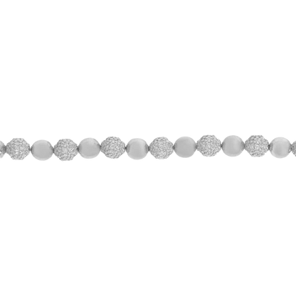 6mm diamond balls bracelet