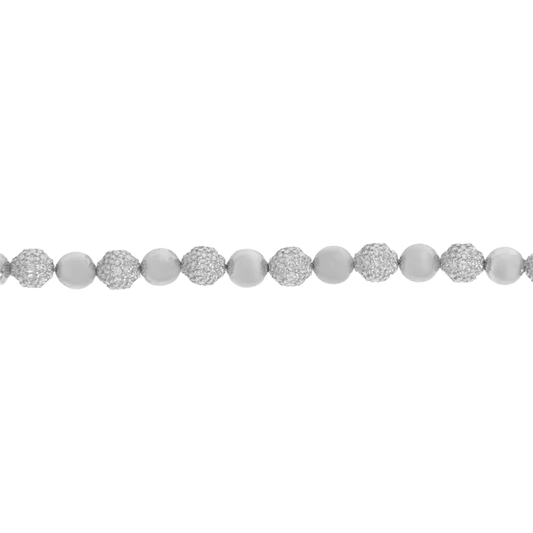 6mm diamond balls bracelet