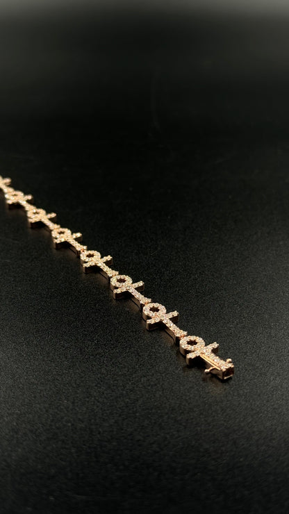 Bracelet « cross link »