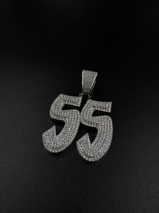 Pendentif nombre au choix (H5cm L5cm)