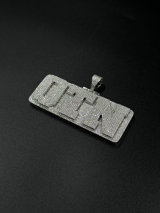 Pendentif 3 lettres au choix (H4cm L10cm)