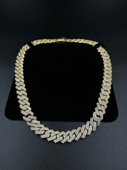 14mm Cuban Link Chain (Yellow Gold)
