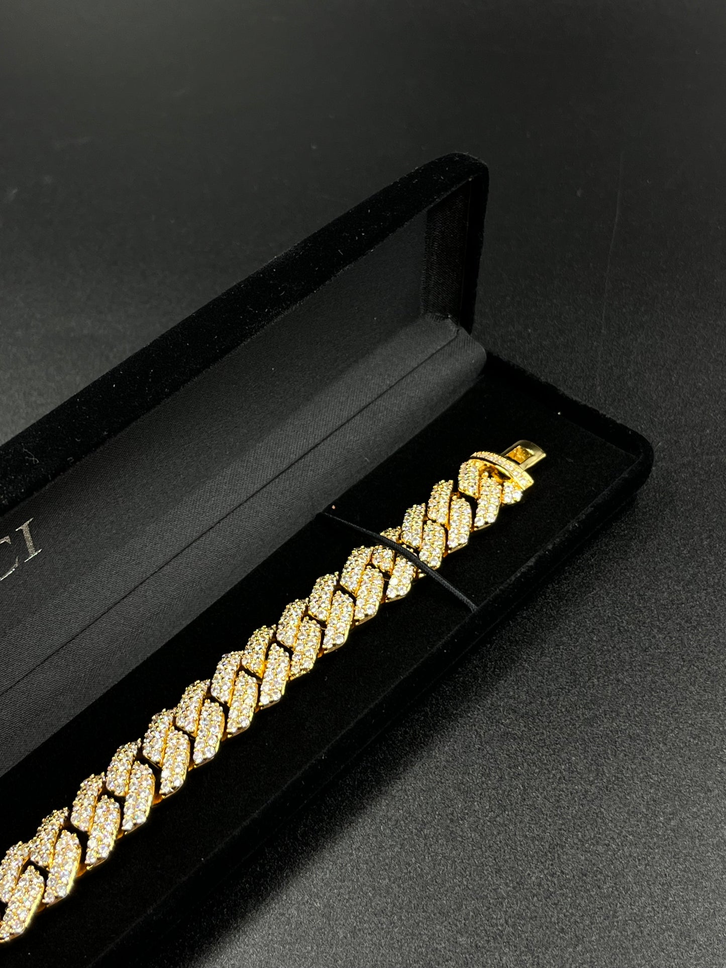 14mm Cuban Link Bracelet (Yellow Gold)