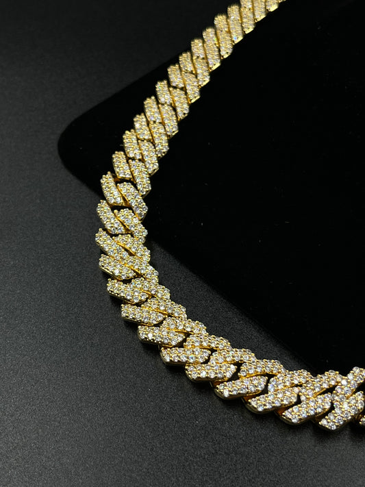 14mm Cuban Link Chain (Yellow Gold)