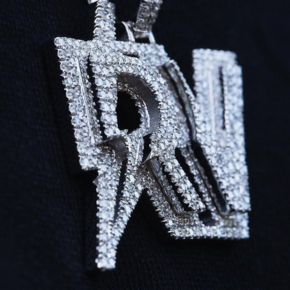 Customizable pendant H4cm L6cm + 3mm popcorn chain