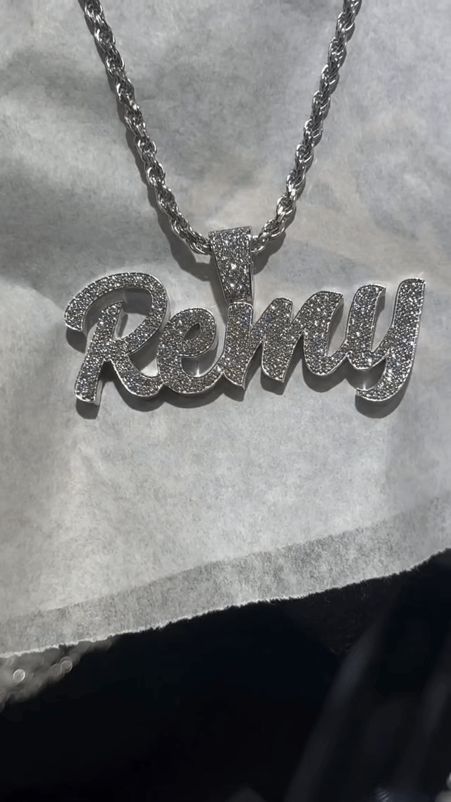 Customizable pendant H2cm L5cm + 5mm twisted chain