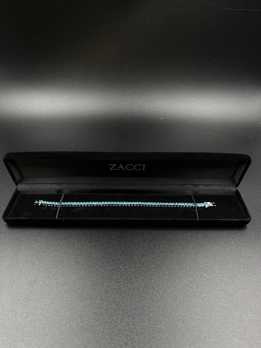 Bracelet tennis 5mm blue