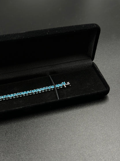 Tennisarmband 3mm blau