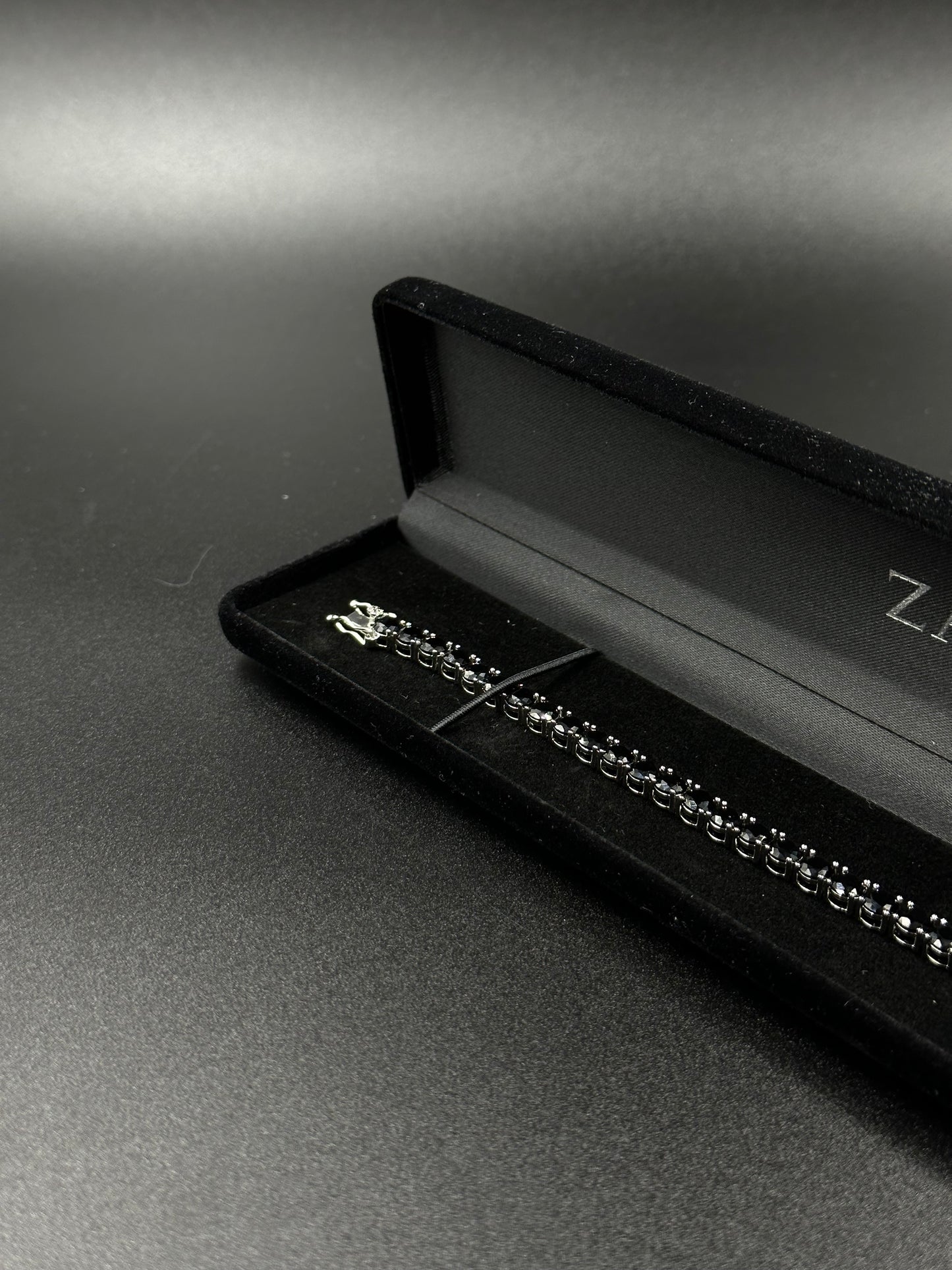 Bracelet tennis 5mm black