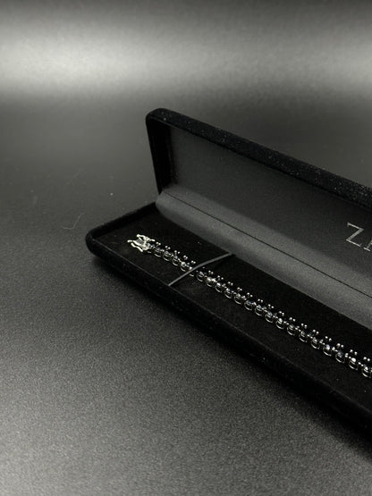 Bracelet tennis 5mm black