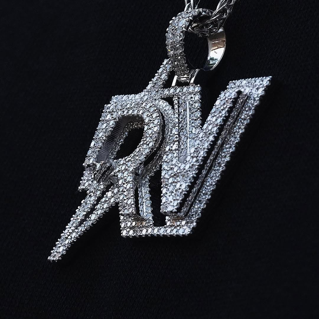 Customizable pendant H4cm L6cm + 3mm popcorn chain