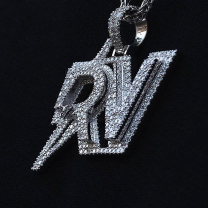 Customizable pendant H4cm L6cm + 3mm popcorn chain