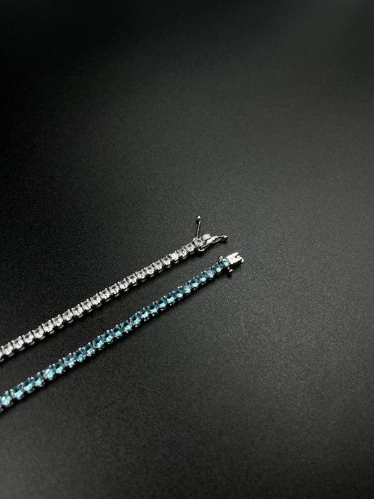 Bracelet tennis 3mm & bracelet tennis 3mm blue