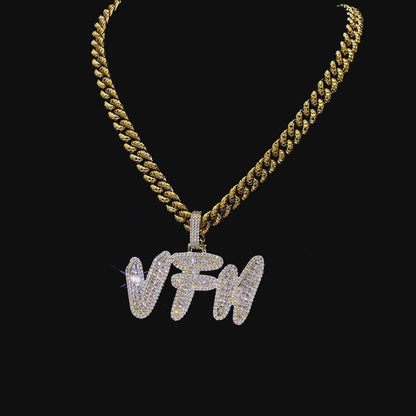 Personalized word pendant (baguette)