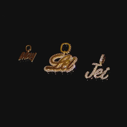 Personalized word pendant