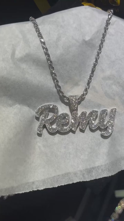 Customizable pendant H2cm L5cm + 5mm twisted chain